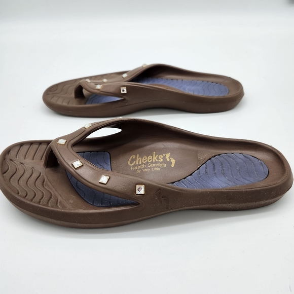 Cheeks Health Sandals Brown Size 10 - Picture 6 of 10